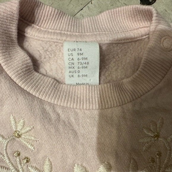 H&M Light Pink Ruffle Sleeve Jacket - Picture 2 of 2